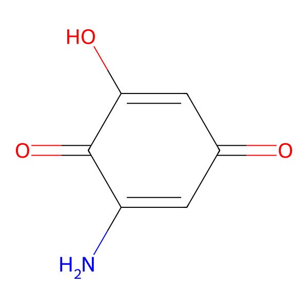 2D Structure of 2-Amino-6-hydroxy-[1,4]-benzoquinone