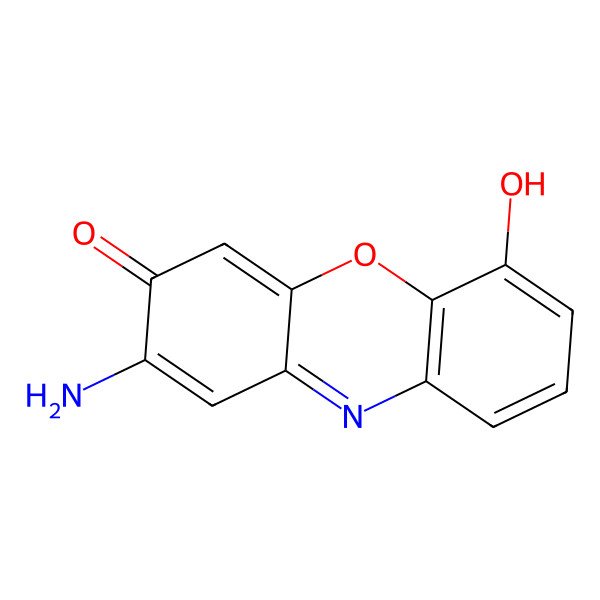 2D Structure of 2-Amino-6-hydroxyphenoxazin-3-one