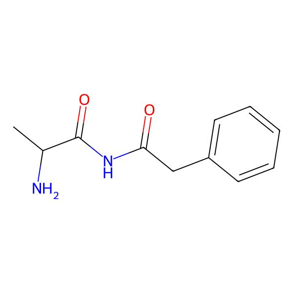 2D Structure of 2-amino-N-2'-(phenylacetyl)propanimide