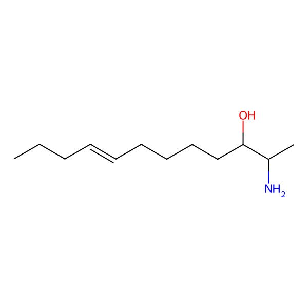2D Structure of 2-Aminododec-8-en-3-ol