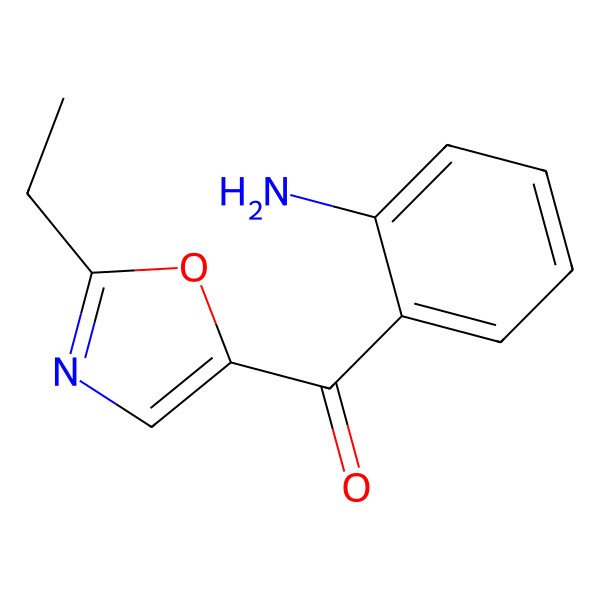 2D Structure of (2-Aminophenyl)(2-ethyloxazol-5-yl)methanone