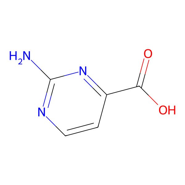 2D Structure of 2-Aminopyrimidine-4-carboxylic acid