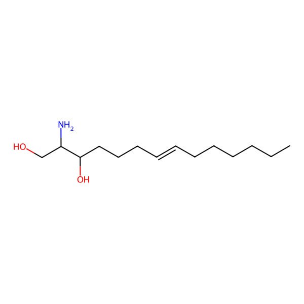 2D Structure of 2-Aminotetradec-7-ene-1,3-diol