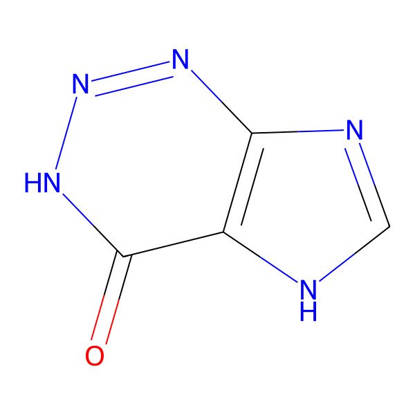 2D Structure of 3,7-Dihydro-4H-imidazo(4,5-d)-1,2,3-triazin-4-one