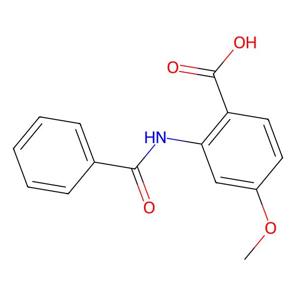 2D Structure of 2-Benzamido-4-methoxybenzoic acid
