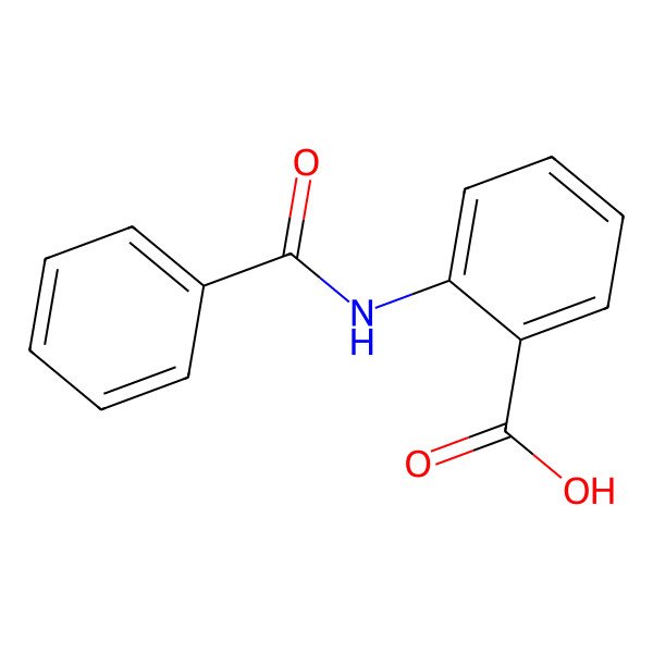 2D Structure of 2-(Benzoylamino)benzoic acid
