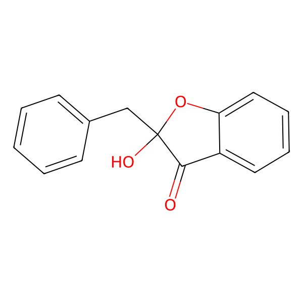 2D Structure of 2-Benzyl-2-hydroxybenzofuran-3(2H)-one