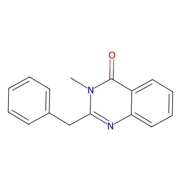2D Structure of 2-Benzyl-3-methylquinazolin-4-one