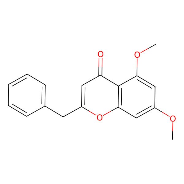 2D Structure of 2-Benzyl-5,7-dimethoxychromen-4-one 2D Structure of 2-Benzyl-5,7-dimethoxychromen-4-one
