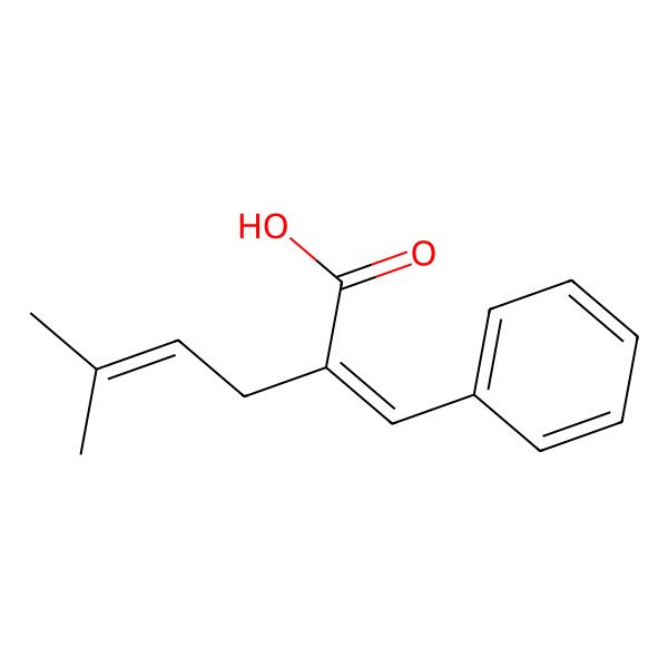 2D Structure of 2-Benzylidene-5-methylhex-4-enoic acid 2D Structure of 2-Benzylidene-5-methylhex-4-enoic acid