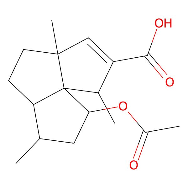 2D Structure of 2-Beta-Acetoxysubergoric Acid