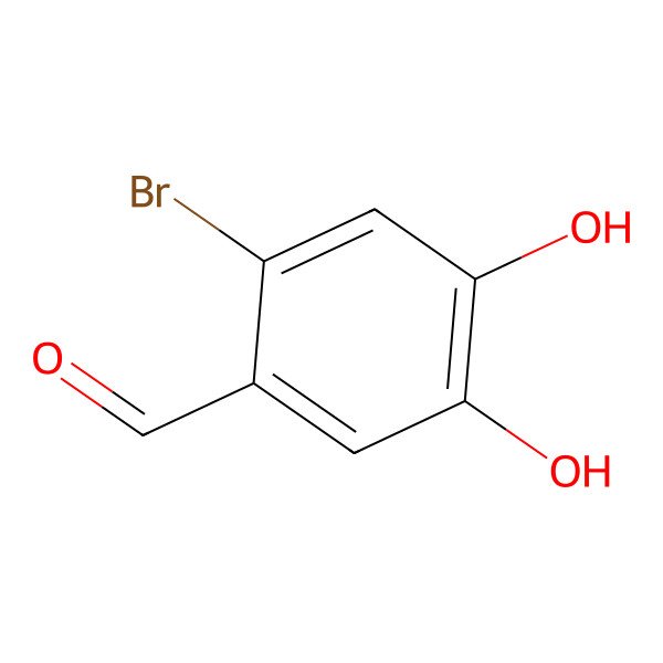2D Structure of 2-Bromo-4,5-dihydroxybenzaldehyde