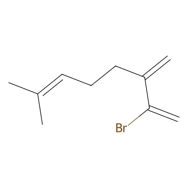 2D Structure of 2-Bromo-7-methyl-3-methylideneocta-1,6-diene