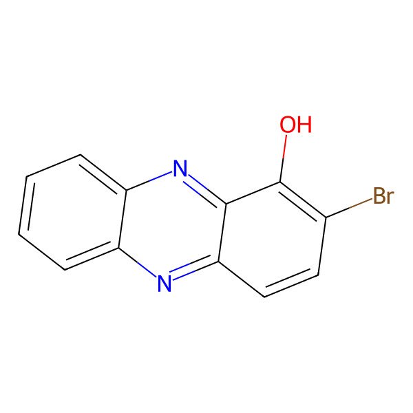 2D Structure of 2-Bromophenazin-1-ol