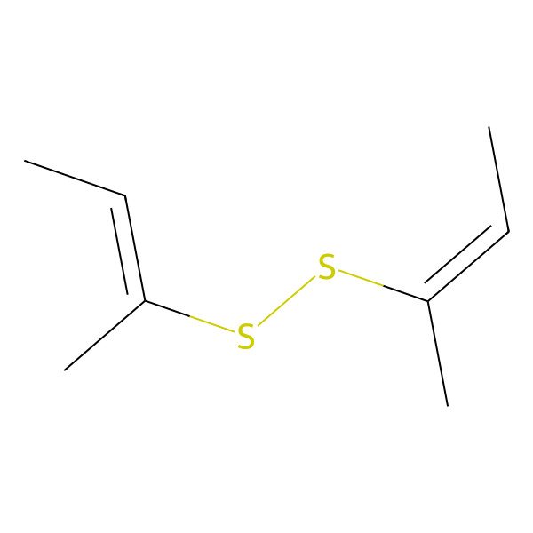 2D Structure of 2-(But-2-en-2-yldisulfanyl)but-2-ene 2D Structure of 2-(But-2-en-2-yldisulfanyl)but-2-ene