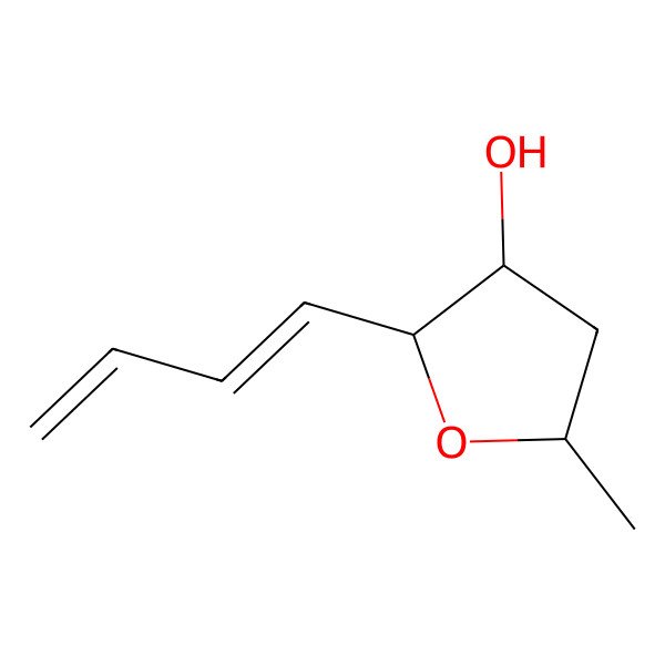 2D Structure of 2-Buta-1,3-dienyl-5-methyloxolan-3-ol