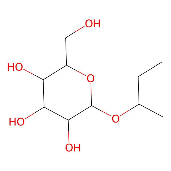 2D Structure of 2-Butan-2-yloxy-6-(hydroxymethyl)oxane-3,4,5-triol