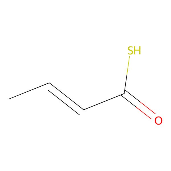 2D Structure of 2-Butenethioic acid