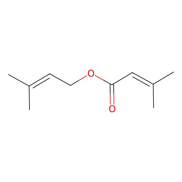 2D Structure of 3-Methyl-2-butenyl 3-methyl-2-butenoate