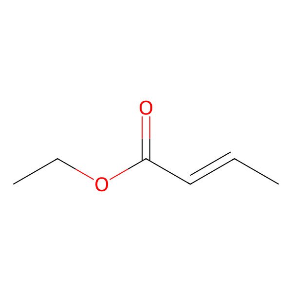2D Structure of 2-Butenoic acid, ethyl ester