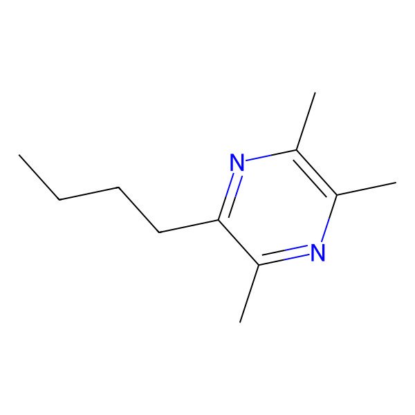 2D Structure of 2-Butyl-3,5,6-trimethylpyrazine