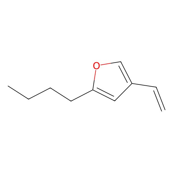 2D Structure of 2-Butyl-4-ethenylfuran