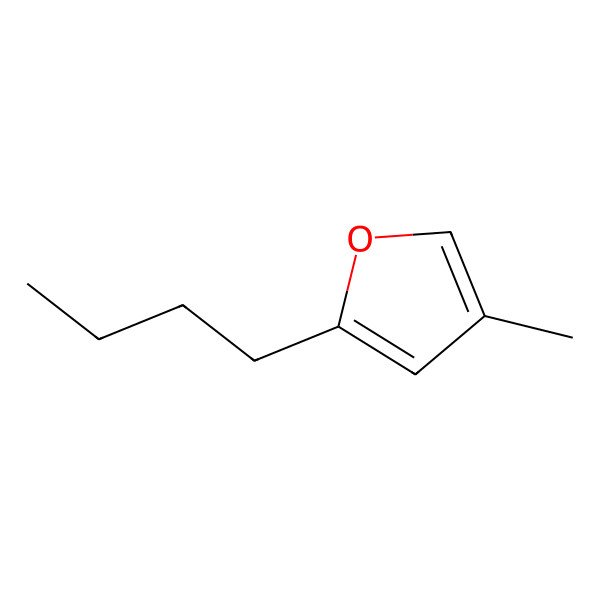 2D Structure of 2-Butyl-4-methylfuran