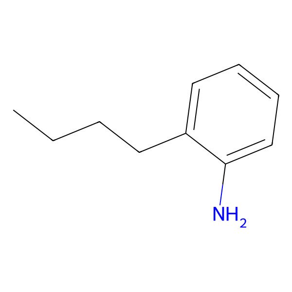 2D Structure of o-Butyl-aniline