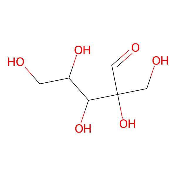 2D Structure of 2-C-Hydroxymethyl-D-ribose