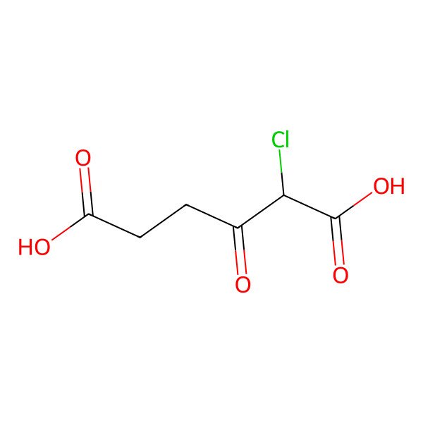 2D Structure of 2-Chloro-3-oxohexanedioic acid