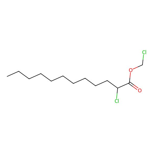 2D Structure of 2-Chlorododecanoic acid, chloromethyl ester