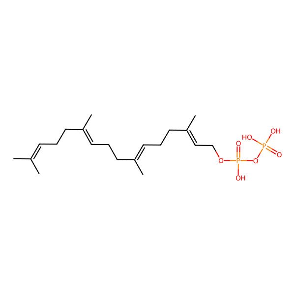 2D Structure of 2-cis,6-trans,10-trans-Geranylgeranyl diphosphate