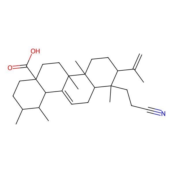 2D Structure of 2-Cyano-2,3-seco-4-yliden-olean-12-enoic acid