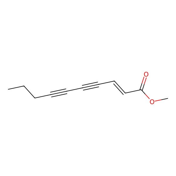 2D Structure of 2-Decene-4,6-diynoic acid, methyl ester, (Z)-