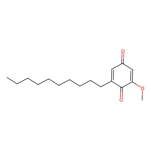 2D Structure of 2-Decyl-6-methoxycyclohexa-2,5-diene-1,4-dione 2D Structure of 2-Decyl-6-methoxycyclohexa-2,5-diene-1,4-dione
