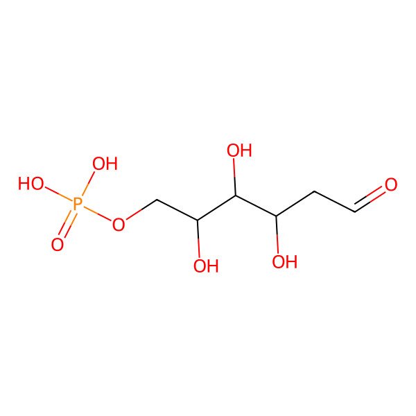 2D Structure of 2-Deoxy-D-arabino-hexose 6-(dihydrogen phosphate)