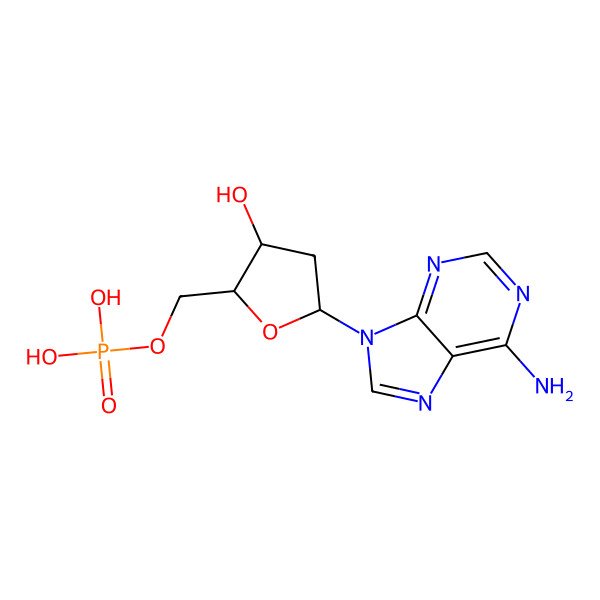 2D Structure of dAMP