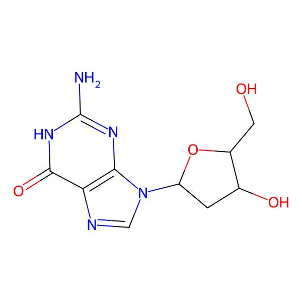 2D Structure of 2'-Deoxyguanosine