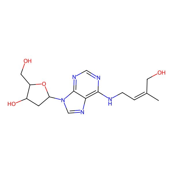 2D Structure of 2'-Deoxyribosylzeatin