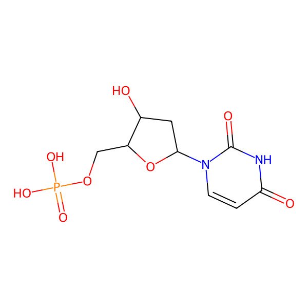 2D Structure of 2'-Deoxyuridine 5'-monophosphate