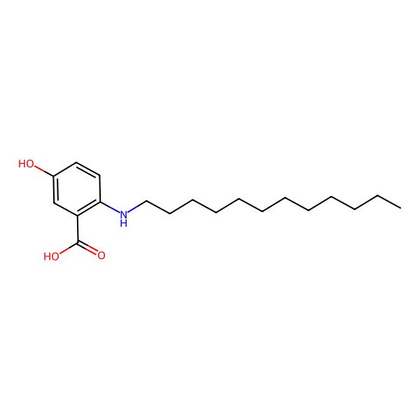 2D Structure of 2-(Dodecylamino)-5-hydroxybenzoic acid