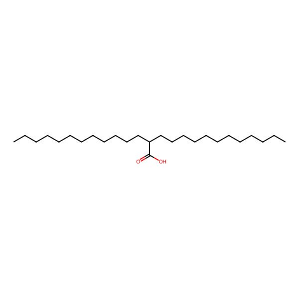 2D Structure of 2-Dodecyltetradecanoic acid