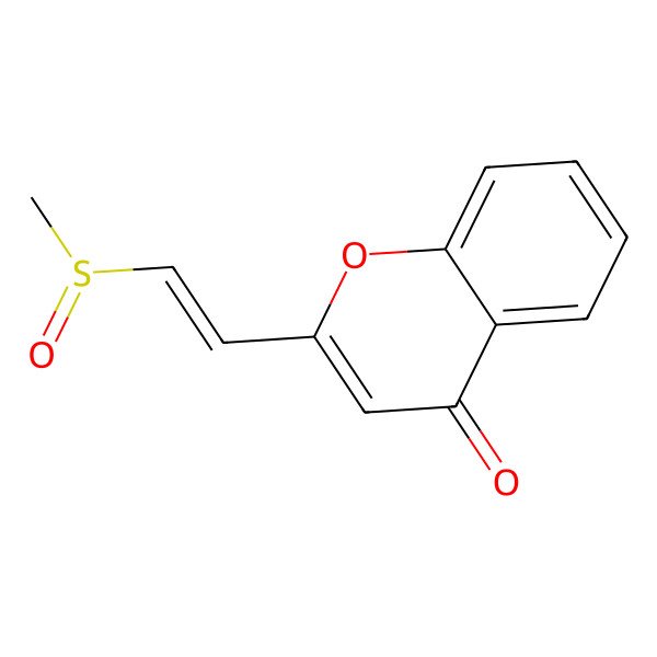 2D Structure of 2-[(E)-2-methylsulfinylethenyl]chromen-4-one