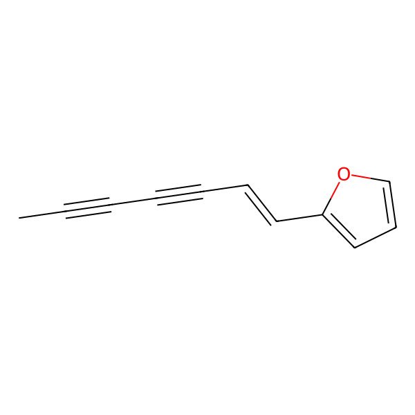 2D Structure of 2-[(E)-hept-1-en-3,5-diynyl]furan