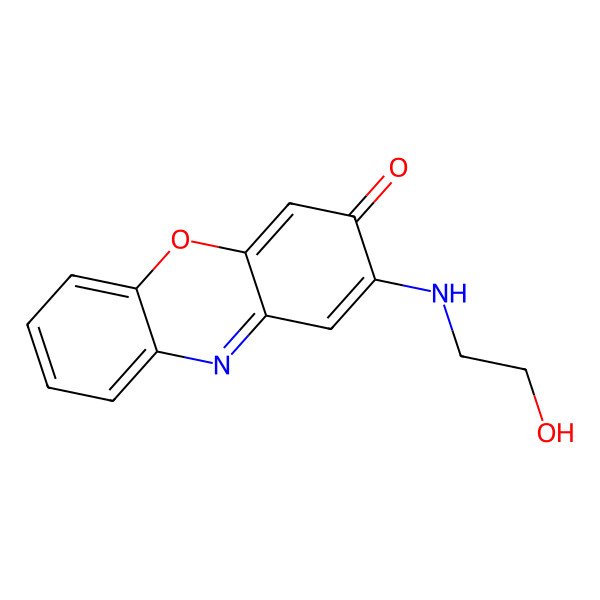 2D Structure of 2-Ethanolamine-3H-phenoxazin-3-one