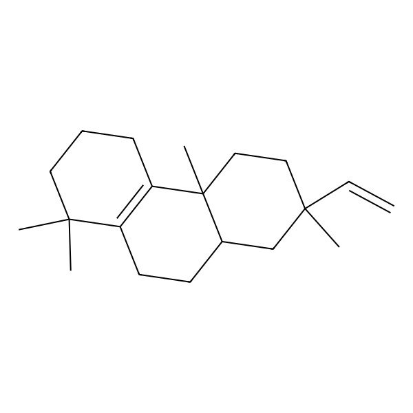 2D Structure of 2-ethenyl-2,4a,8,8-tetramethyl-3,4,5,6,7,9,10,10a-octahydro-1H-phenanthrene