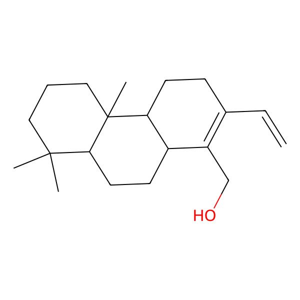 2D Structure of (2-Ethenyl-4b,8,8-trimethyl-3,4,4a,5,6,7,8a,9,10,10a-decahydrophenanthren-1-yl)methanol