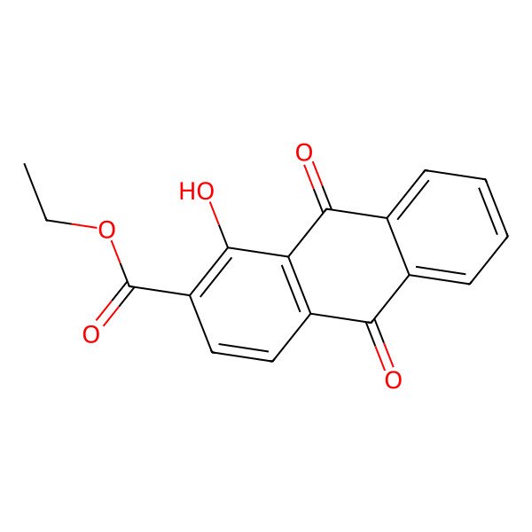 2D Structure of 2-Ethoxycarbonyl-1-hydroxyanthraquinone