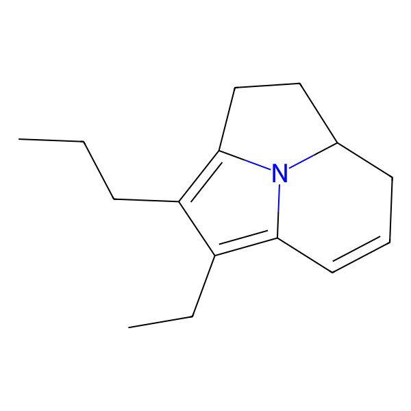 2D Structure of 2-Ethyl-3-propyl-11-azatricyclo[5.3.1.04,11]undeca-1,3,9-triene
