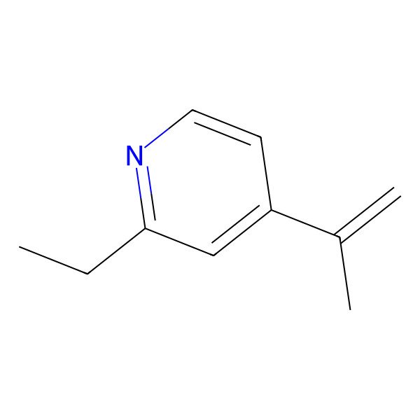2D Structure of 2-Ethyl-4-prop-1-en-2-ylpyridine